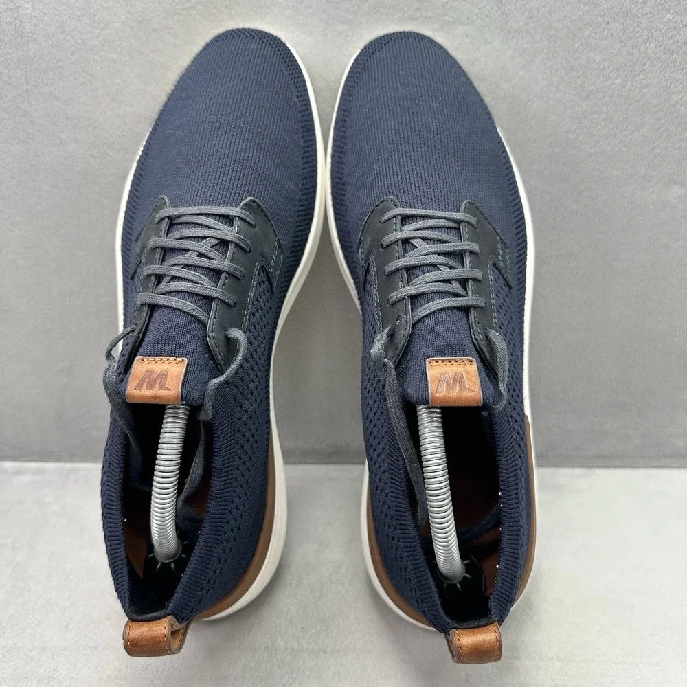 Wolf & Shepherd Swiftknit Mens Size 10 Derby Navy Mesh Lightweight Casual